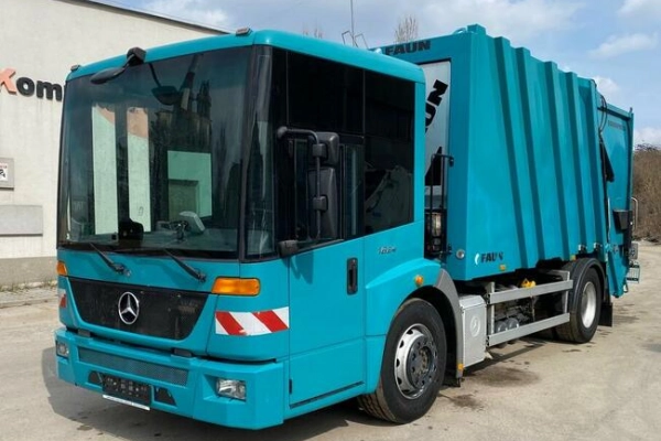 Ogłoszenie - Mercedes Econic śmieciarka dwuosiowa FAUN 18m3 EURO 5 EEV - 115 000,00 zł