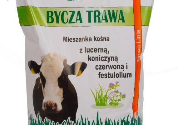 Ogłoszenie - Bycza Trawa mieszanka kośna z lucerną, koniczyną czerwoną i festulolium 9kg - 192,00 zł