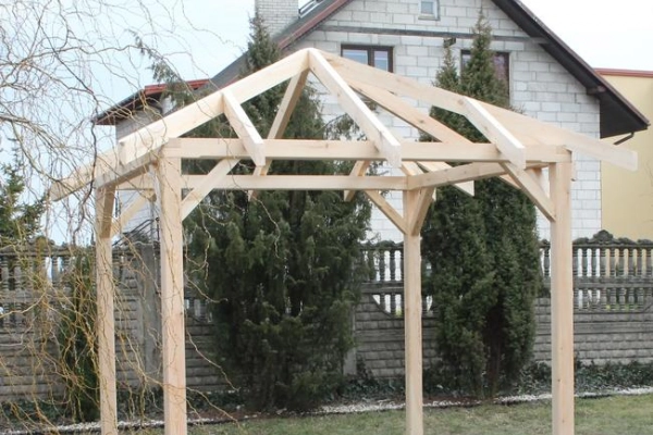 Ogłoszenie - Altana KONSTRUKCJA ALTANY 3,3x3,3m Altanka Pergola Wiata - 2 400,00 zł