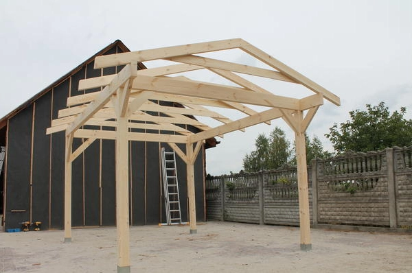 Ogłoszenie - KONSTRUKCJA ALTANY 450x350cm Wiata Pergola Garaż Zadaszenie - 3 470,00 zł