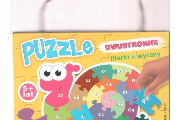 Ogłoszenie - Puzzle dwustronne Literki i wyrazy Piotr Kozera - 14,00 zł