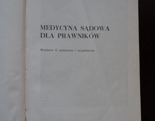 Ogłoszenie - Medycyna sądowa dla prawników - 105,00 zł