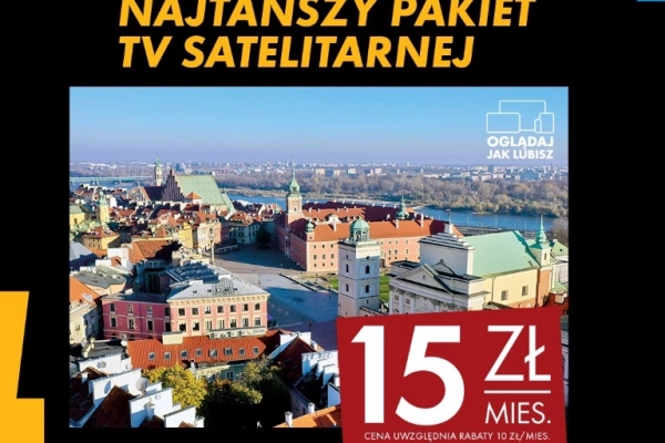 Ogłoszenie - CANAL+ Łódź - 71 kanałów za 15 zł/mies. NAJTAŃSZY PAKIET TV SATELITARNEJ - 130,00 zł