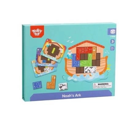 Ogłoszenie - Układanka Logiczna Puzzle Tetris Arka Noego TOOKY TOY - 71,99 zł