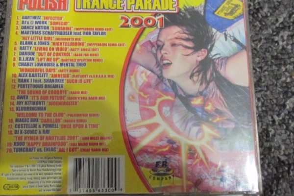 Ogłoszenie - Polish trance parade 2001 CD - 37,00 zł