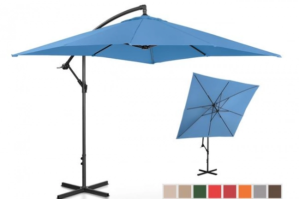 Ogłoszenie - Parasol ogrodowy wiszący 9 kolorów kwadratowy 250x250cm - 289,00 zł