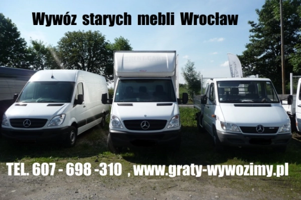 Ogłoszenie - wywóz starych mebli,wersalek,meblościanek,opróżnianie mieszkań,piwnic Wrocław - Wrocław - 1,00 zł