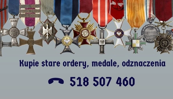 Ogłoszenie - Kupię stare ordery, medale, odznaki, odznaczenia, orzełki - 1 000,00 zł