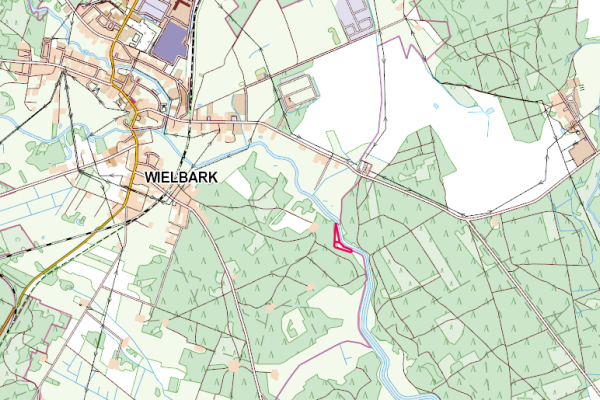 Ogłoszenie - Dwie duże działki przy rzece i lesie w Wielbarku, Mazury - Szczytno - 195 000,00 zł