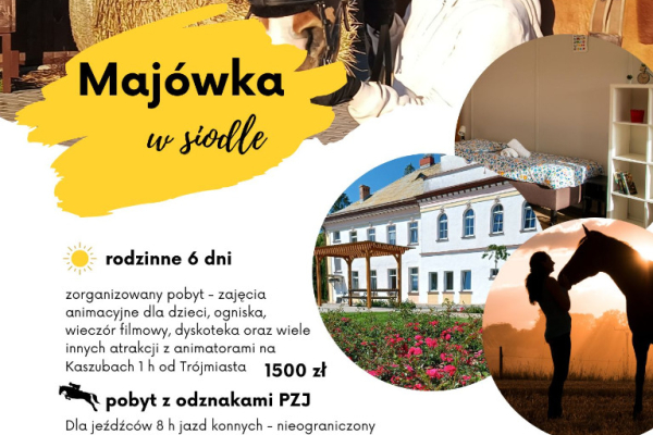 Ogłoszenie - Rodzinna majówka w siodle ! - Pomorskie - 1 500,00 zł