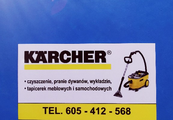 Ogłoszenie - Karcher Borówiec tel 605-412-568 pranie czyszczenie wykładzin dywanów tapicerki meblowej i samochodowej ozonowanie - Wielkopolskie