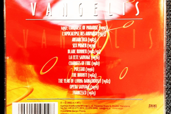 Ogłoszenie - Polecam Album CD VANGELIS The Best CD - Śląskie - 43,00 zł