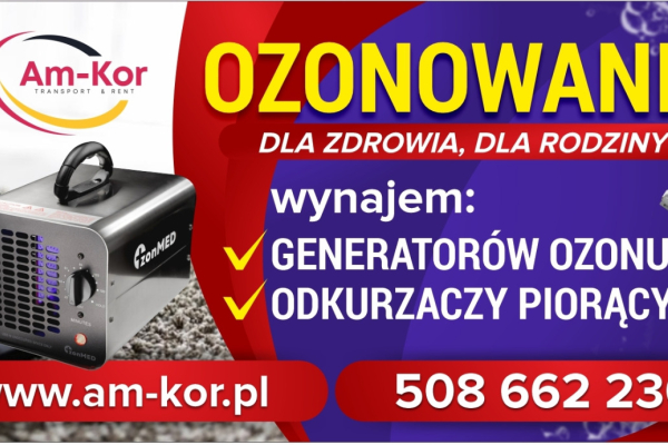 Ogłoszenie - OZONOWANIE, Wynajem Ozonatorów i Odkurzaczy Piorących - Warszawa - 49,00 zł