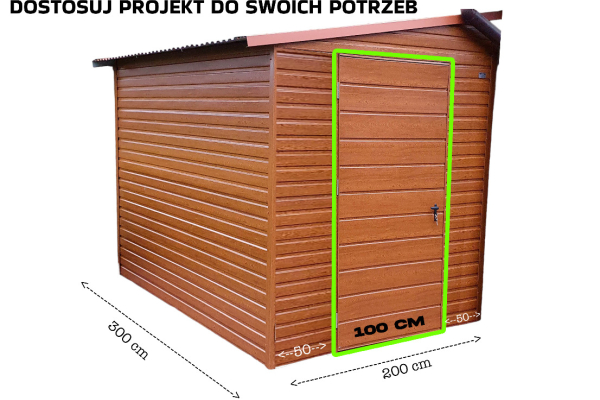 Ogłoszenie - SCHOWEK - DOMEK OGRODOWY 2m x 3m spad w lewo - 1x drzwi drewnopodobny ID410 - Dąbrowa Górnicza - 4 050,00 zł