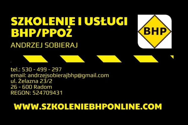 Ogłoszenie - Szkolenia online (i nie tylko) BHP i PPOŻ, instrukcje itp Cała Polska! - Bydgoszcz - 50,00 zł