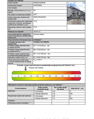 Ogłoszenie - Świadectwo charakterystyki energetycznej , audyt energetyczny - Legionowo - 150,00 zł