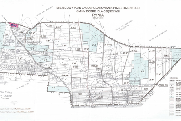 Ogłoszenie - Działka leśna ujęta w MPZP pod zabudowę - Mińsk Mazowiecki - 240 000,00 zł