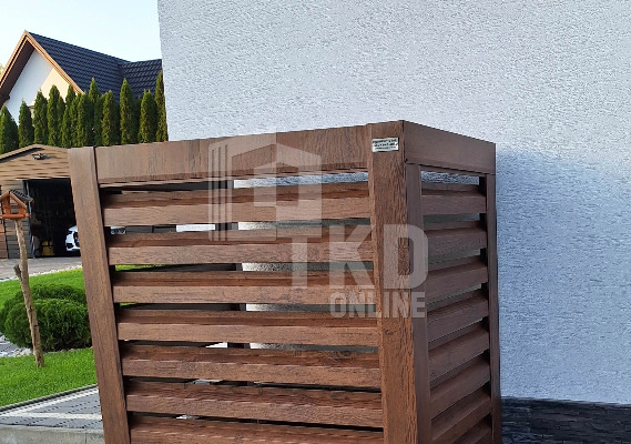 Ogłoszenie - Osłona pompy ciepła 80x40x120 cm ciemny orzech TKD183 - Elbląg - 2 100,00 zł