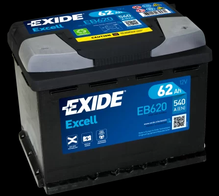 Ogłoszenie - Akumulator Exide Excell 62Ah 540A EN PRAWY PLUS - Pruszków - 330,00 zł