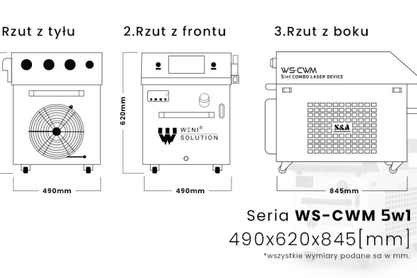 Ogłoszenie - Laser Fiber 5w1 - Spawarka laserowa 2000W od Weni Solution - Nysa - 59 900,00 zł