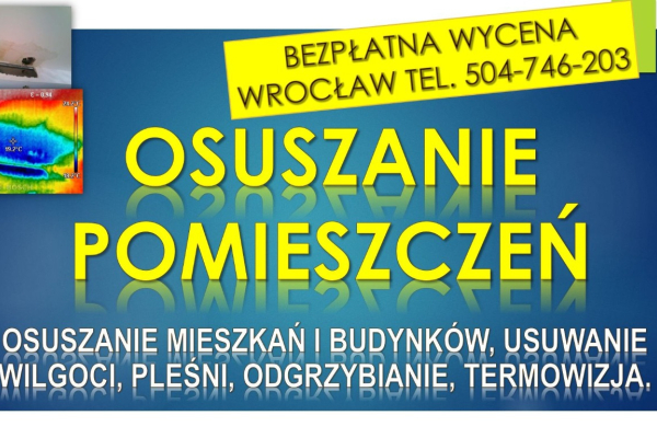 Ogłoszenie - Osuszanie budynków, cena, tel. 504-746-203, Wrocław, domu i ścian, pomieszczeń. Usuwanie wilgoci, odgrzybianie - Dolnośląskie