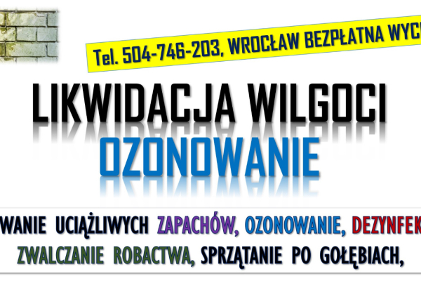 Ogłoszenie - Ozonowanie Wrocław, cennik, tel. 504-746-203. Usuwanie wirusów grzybów, pleśni  Odświeżania i likwidacja zapachów. - Wrocław