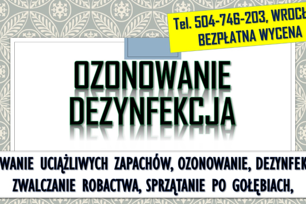 Ogłoszenie - Usuwanie zapachu papierosów, Wrocław, tel. 504-746-203, z mieszkania, stęchlizny, usługi ozonowania, cena - Wrocław