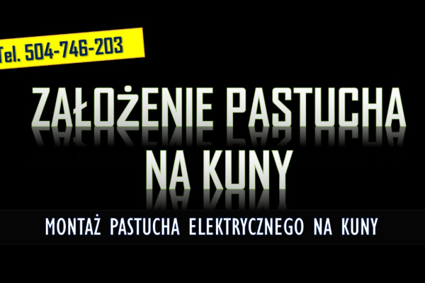 Ogłoszenie - Założenie pastucha na kuny tel.  504-746-203. Zamontowanie na domu elektrycznego zabezpieczenia.  Ile kosztuje montaż ? - Wrocław