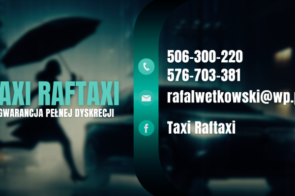 Ogłoszenie - Taxi RafTaxi - Wielkopolskie - 8,00 zł