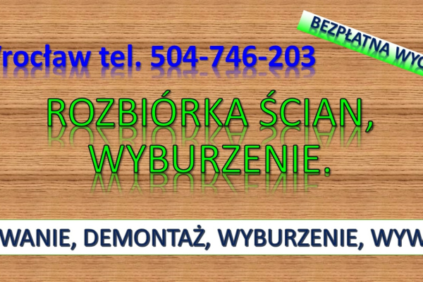 Ogłoszenie - Przygotowanie mieszkania do remontu, cennik. tel. 504-746-203, Wrocław. Remont łazienki, mieszkania, domu - Wrocław