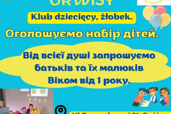 Ogłoszenie - ŻŁOBEK – KLUB DZIECIĘCY KOCHANE URWISY opieka dzienna nad dziećmi do lat 3 - Mazowieckie - 1 750,00 zł