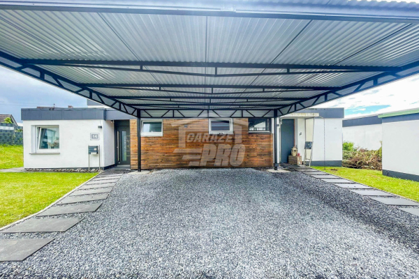 Ogłoszenie - Carport - Wiata samochodowa 6x6m - Antracyt - Dach spad w Przód GP381 - Wieliczka - 12 350,00 zł