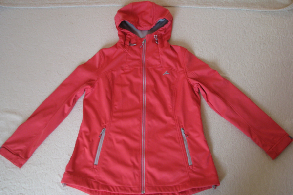 Ogłoszenie - Outdoorowa kurtka damska softshell z kapturem rozm. 44 koralowa - Kraków - 94,00 zł