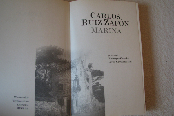 Ogłoszenie - Carlos Ruiz Zafon Marina - Kraków - 21,00 zł