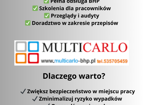 Ogłoszenie - OUTSOURCING BHP DLA TWOJEJ FIRMY - Gdańsk - 199,00 zł