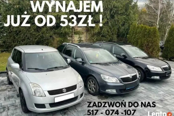 Ogłoszenie - Wynajem Skoda Octavia 2010r. krótko i długoterminowy - Małopolskie - 63,00 zł