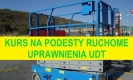 Ogłoszenie - Kurs na podesty ruchome zwyżki podnośniki koszowe - 890,00 zł