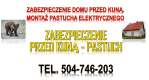 Ogłoszenie - Ile kosztuje pastuch elektryczny na kuny? Tel. 504-746-203, montaż. Zabezpieczenie domu przed kuną.