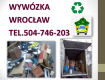 Ogłoszenie - Likwidacja mieszkań cennik, tel 504-746-203, Wrocław, likwidacja piwnicy. Opróżnianie, likwidacja mieszkań - Wrocław