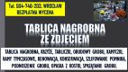 Ogłoszenie - Tabliczka nagrobna, cena Wrocław tel. 504-746-203, na krzyż, Wrocław, cmentarz - Wrocław