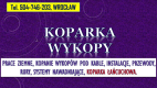 Ogłoszenie - Prace ziemne, koparka, cennik Wrocław, tel. 504-746-203, kopanie, wynajem koparki,  Usługi minikoparką łańcuchową - Wrocław