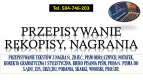 Ogłoszenie - Przepisywanie tekstów, cennik usługi, tel. 504-746-203. Edycja i poprawienie tekstu - Wrocław