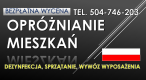 Ogłoszenie - Sprzątanie po zmarłych, zmarłym, zgonie, tel. 504-746-203. Dezynfekcja, cena. wywóz rzeczy, mebli. - Wrocław