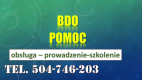 Ogłoszenie - Szkolenie Baza Danych o Odpadach, tel. 504-746-203, program, termin Szkolenia indywidualne, BDO z odpadów. - Wrocław