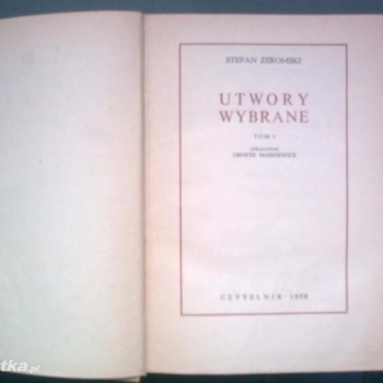 Ogłoszenie - Utwory wybrane" St. Żeromskiego - 15,00 zł