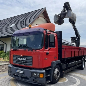 Ogłoszenie - MAN 18.284 HDS HIAB 122B -2CL / Rotor Chwytak / Wywrot 2 stronny / Paka 6,1m - 98 277,00 zł