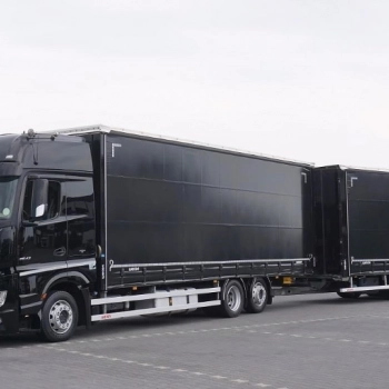 Ogłoszenie - Mercedes-Benz ACTROS / 2543 / ACC / E 6 / ZESTAW PRZEJAZDOWY 120 M3 / DŁ. 9,1 M + 6,5 M - 297 660,00 zł