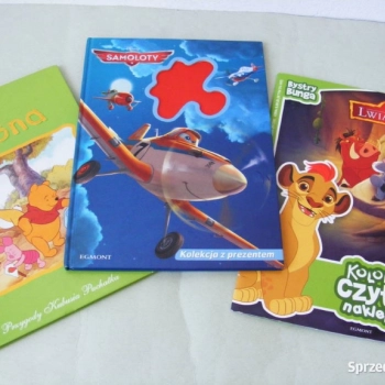 Ogłoszenie - Disney x 3 Przygody Kubusia Puchatka Lwia straż Samoloty - 24,00 zł