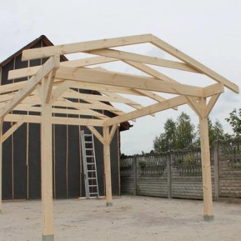 Ogłoszenie - KONSTRUKCJA ALTANY 450x350cm Wiata Pergola Garaż Zadaszenie - 3 470,00 zł