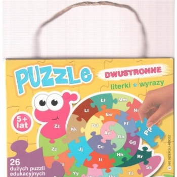 Ogłoszenie - Puzzle dwustronne Literki i wyrazy Piotr Kozera - 14,00 zł